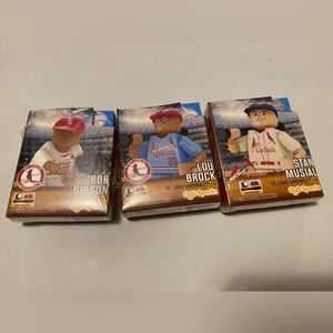 HOF Legos. Bob Gibson, Lou Brock, and Stan Musial.
